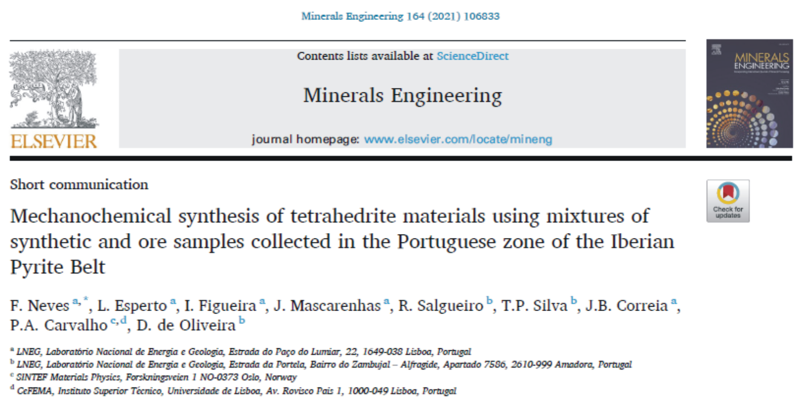 publication MineralsEngineering